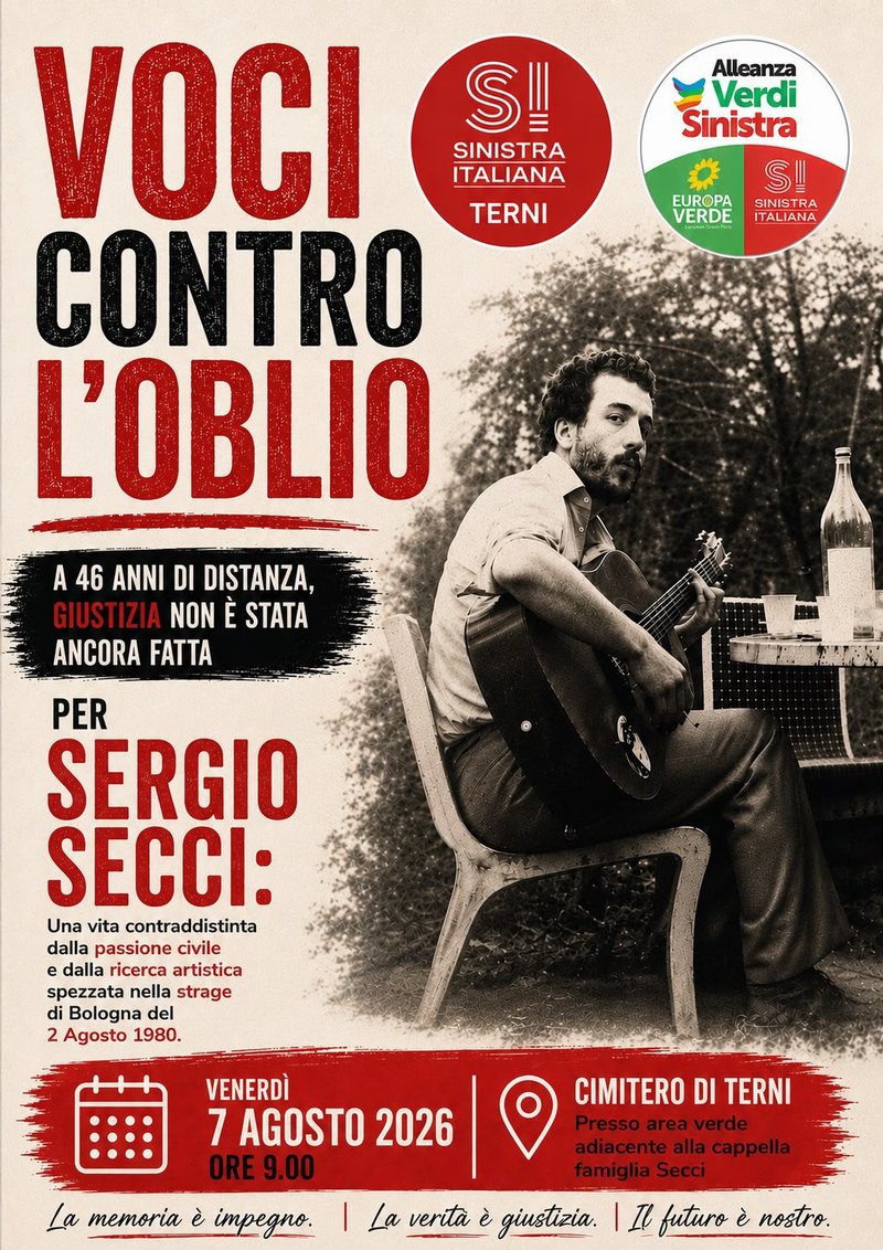 Per Sergio Secci: voci contro l’oblio