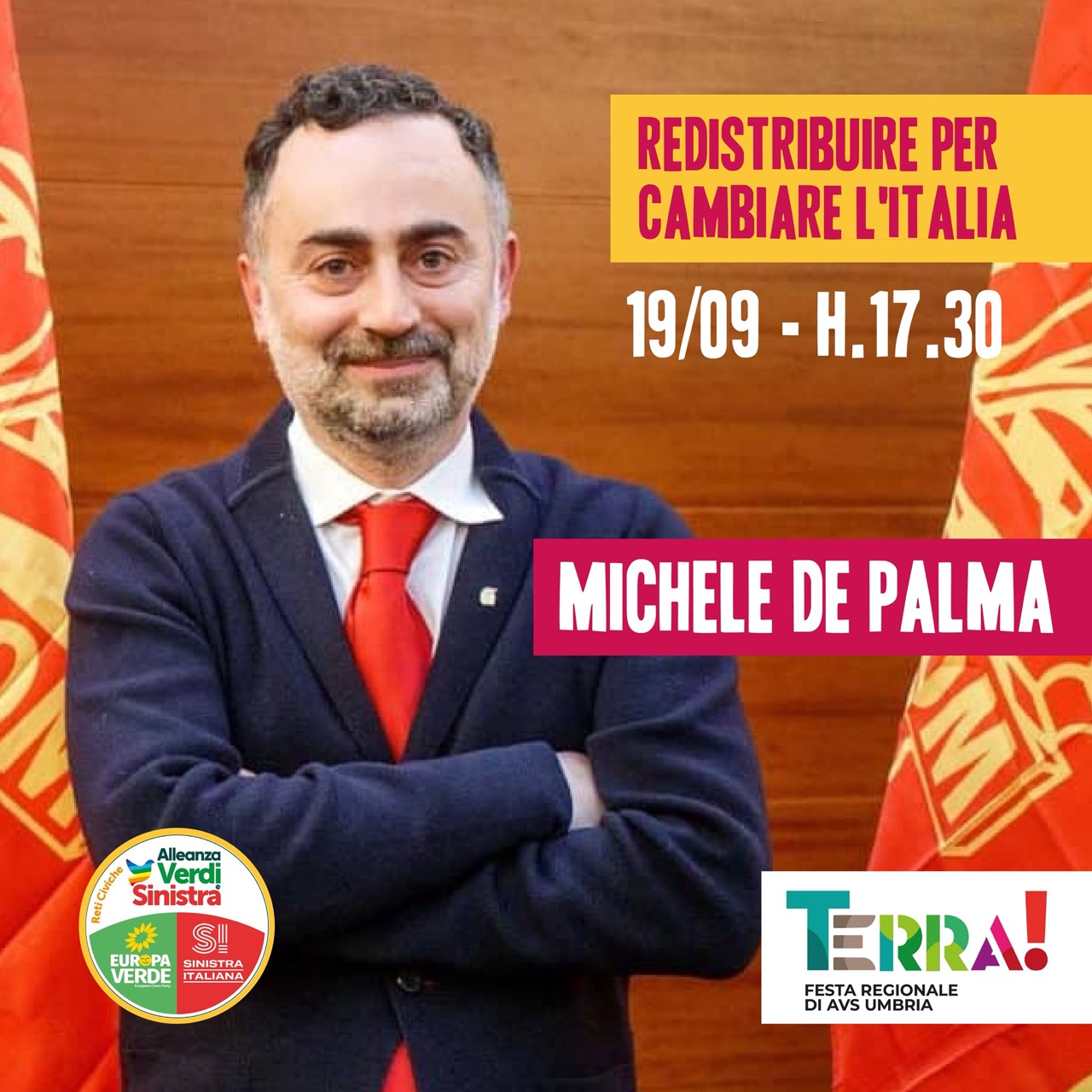 19 settembre, ore 17.30: Michele De Palma, Redistribuire per cambiare l’Italia