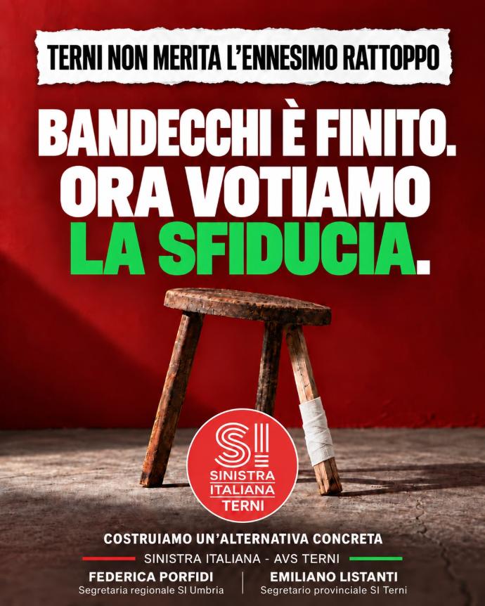 BANDECCHI È FINITO: ORA LA SFIDUCIA, SENZA ALIBI E SENZA STAMPELLE