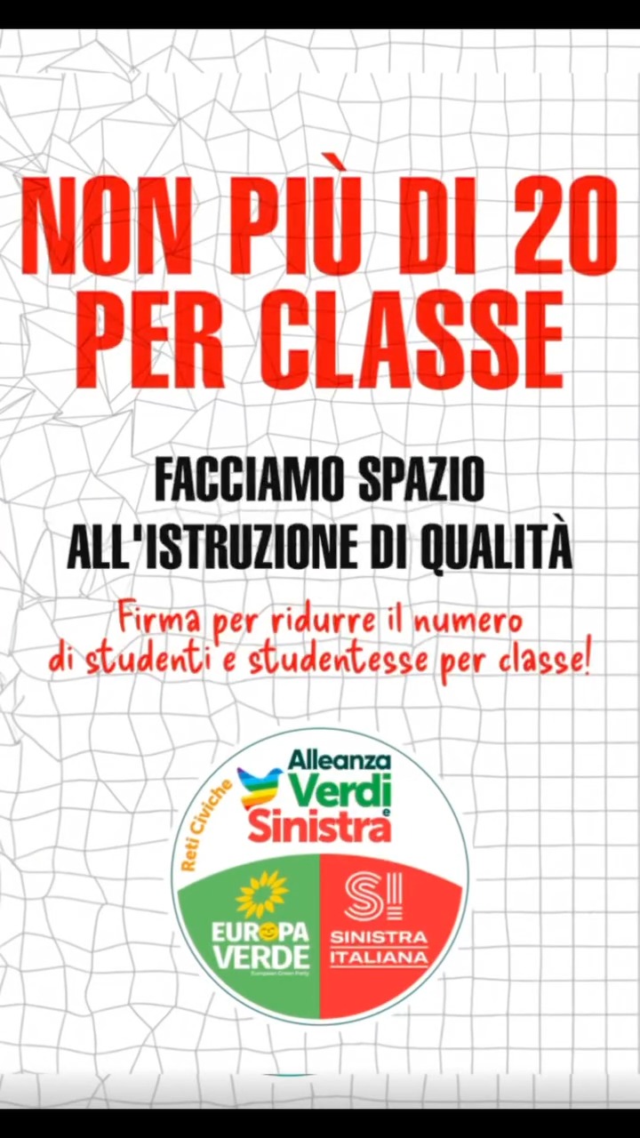Firma la proposta di legge di iniziativa popolare per ridurre il numero di alunni per classe ✍ https://f…