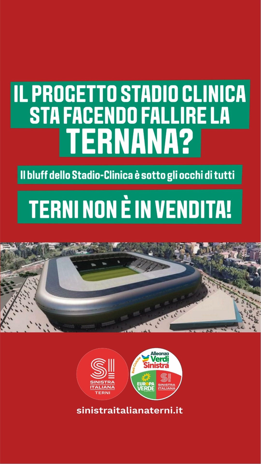 🔴🟢📢 IL PROGETTO STADIO-CLINICA STA FACENDO FALLIRE LA TERNANA?