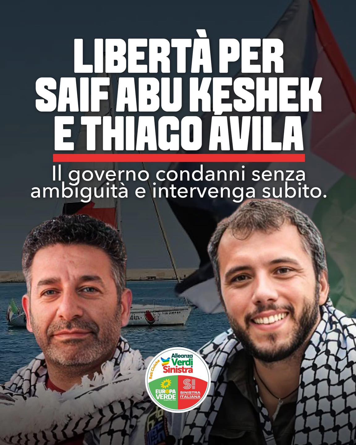 Saif Abu Keshek e Thiago Ávila sono ostaggi politici. Mentre gli altri attivisti della Global Somud Flot…