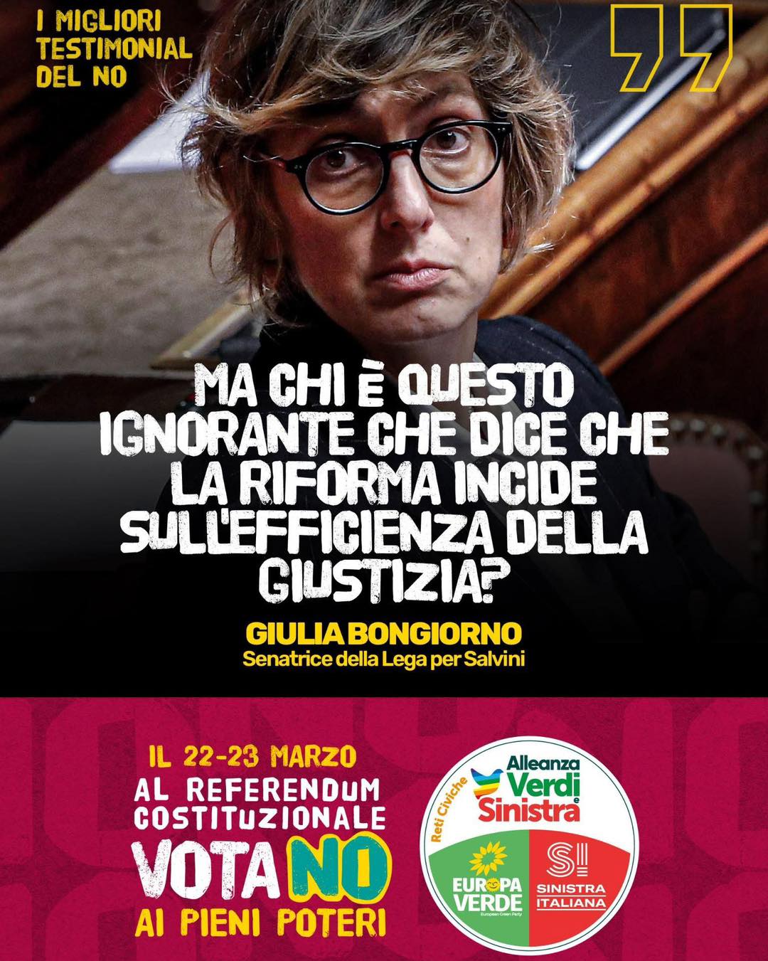 ❗️I migliori testimonial del NO? Sono proprio loro, gli esponenti del governo e della maggioranza! Hanno…